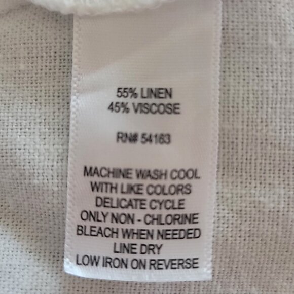 Marc New York, Top, 1X, Cream/Off-White, Tunic, Lightly Used, Linen Blend - Picture 6 of 10